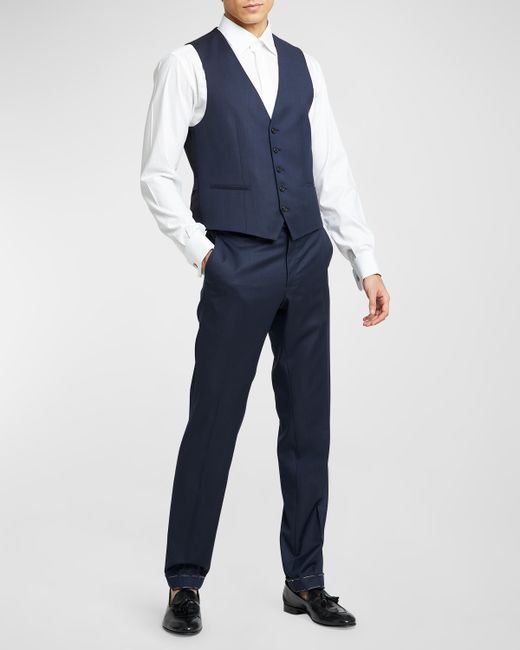 Brioni Steep Twill Three-Piece Suit