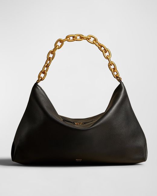 Khaite Clara Chain Leather Shoulder Bag