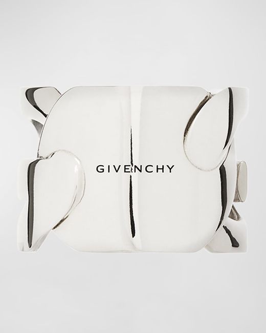 Givenchy ID Logo G Chain Ring