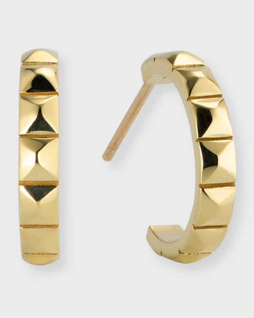 Jennifer Meyer 18K Gold Square Mini Hoop Earrings