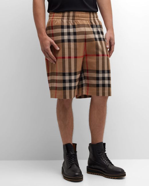 Burberry Ferryfield Knit Check Shorts
