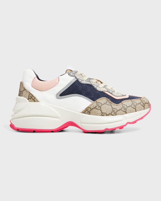 Gucci Rhyton Mixed GG Runner Sneakers