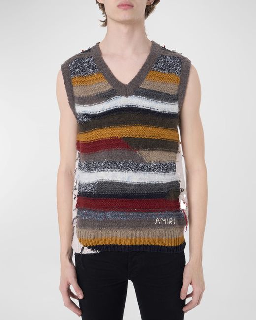 Amiri Multi-Stripe Sweater Vest