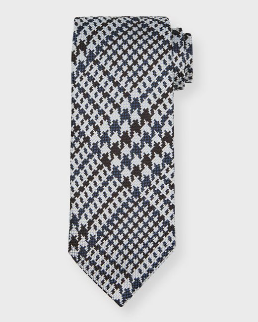 Tom Ford Maxi-Houndstooth Silk Tie