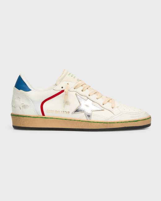 Golden Goose Ball Star Leather Low-Top Sneakers