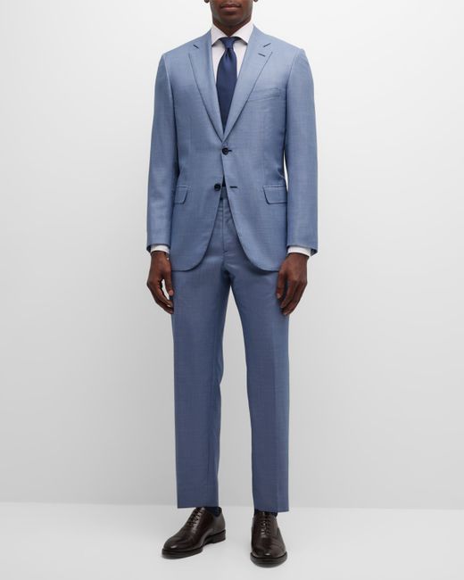 Brioni Textured Solid Wool-Blend Suit