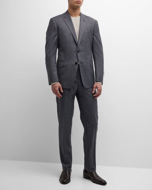 Giorgio Armani Windowpane Wool Suit