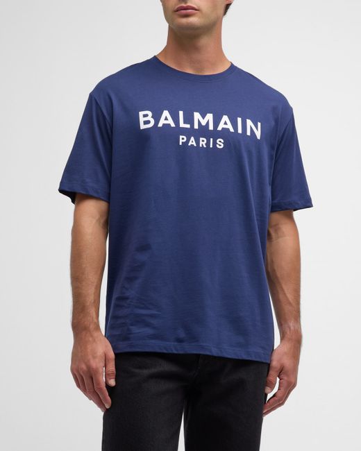 Balmain Logo-Print Crew T-Shirt