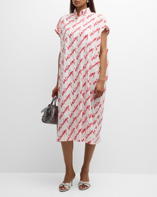 Balenciaga Scribble Rawcut Dress