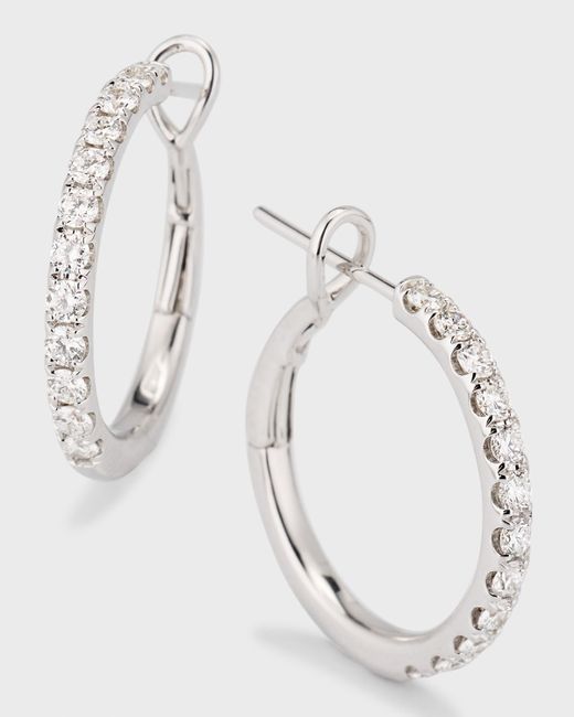Frederic Sage 18K Gold Diamond Hoop Earrings
