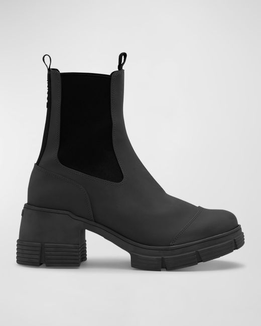 Ganni Recycled Rubber Chunky Chelsea Boots