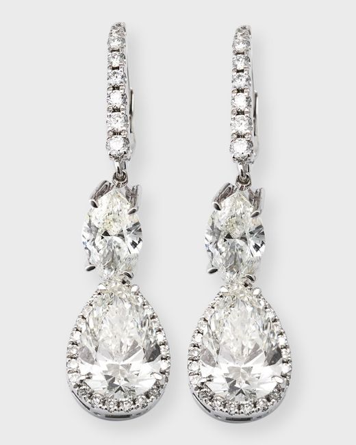 Neiman Marcus Lab Grown Diamonds Lab Grown Diamond 18K Gold Dangle Earrings