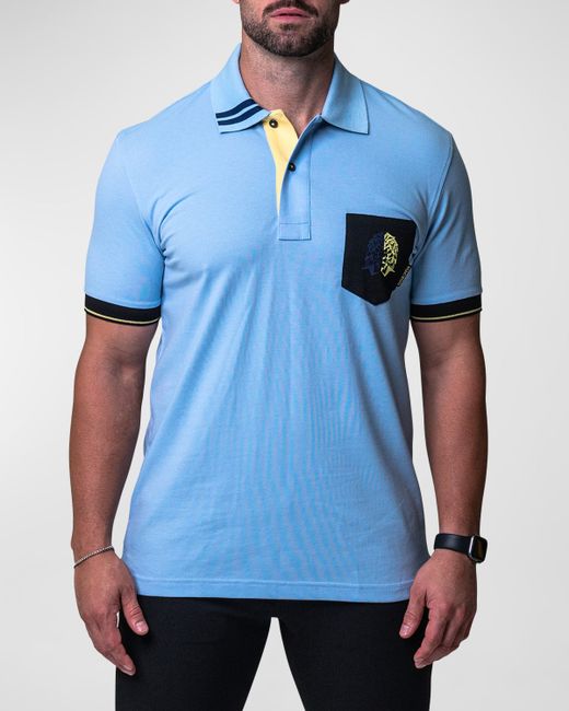 Maceoo Mozart Tipped Polo Shirt