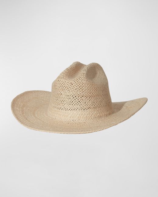 Janessa Leone Aiden Straw Western Hat