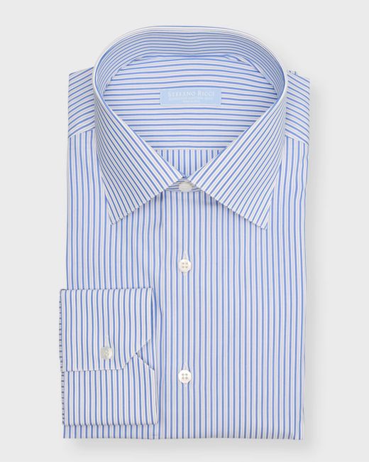 Stefano Ricci Cotton Multi-Stripe Dress Shirt