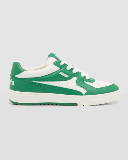 Palm Angels Palm University Leather Low-Top Sneakers