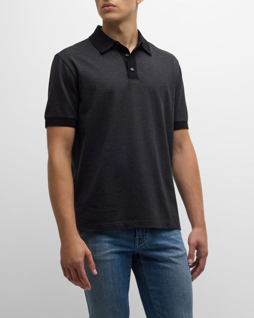 Brioni Two-Tone Polo Shirt