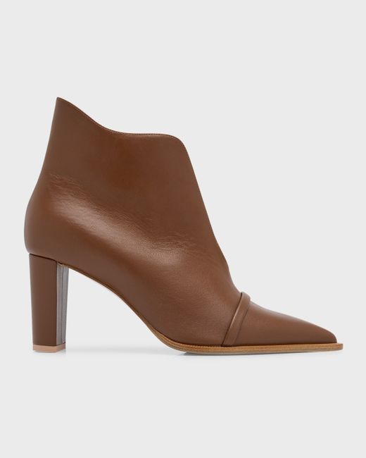 Malone Souliers Clara Leather V-Cut Ankle Booties
