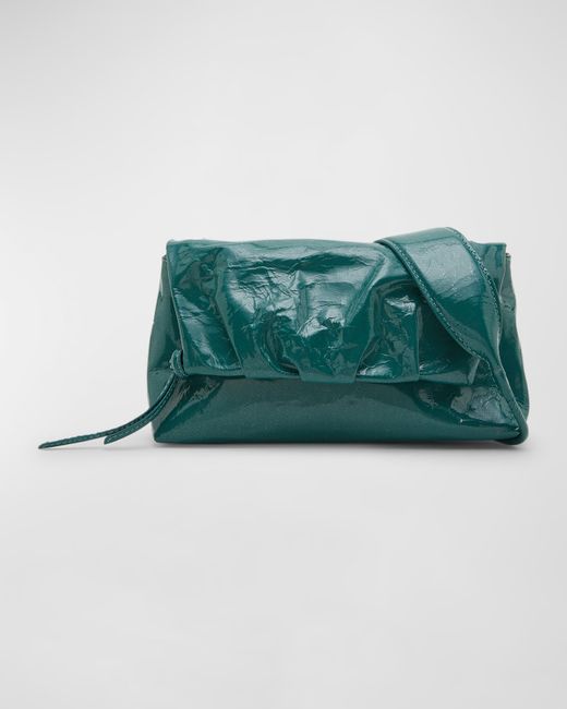 Dries Van Noten Small Flap Patent Leather Shoulder Bag