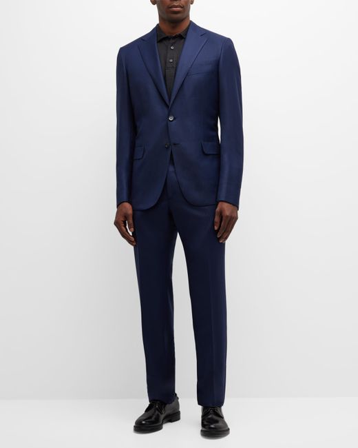 Brioni Textured Solid Two-Piece Suit Bright