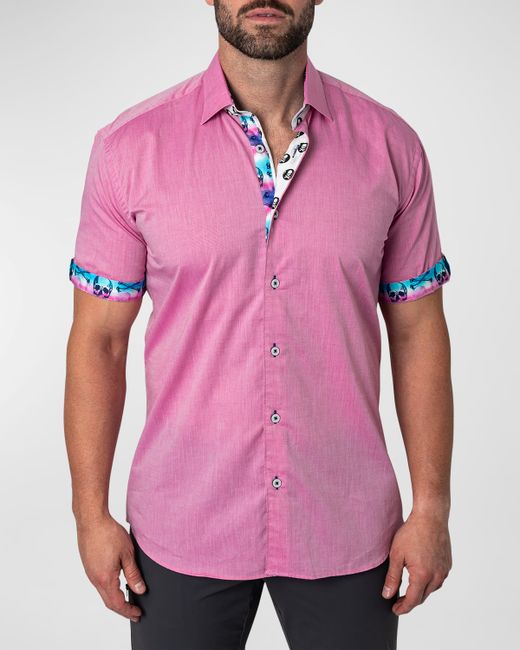 Maceoo Galileo Contrast-Trim Polo Shirt