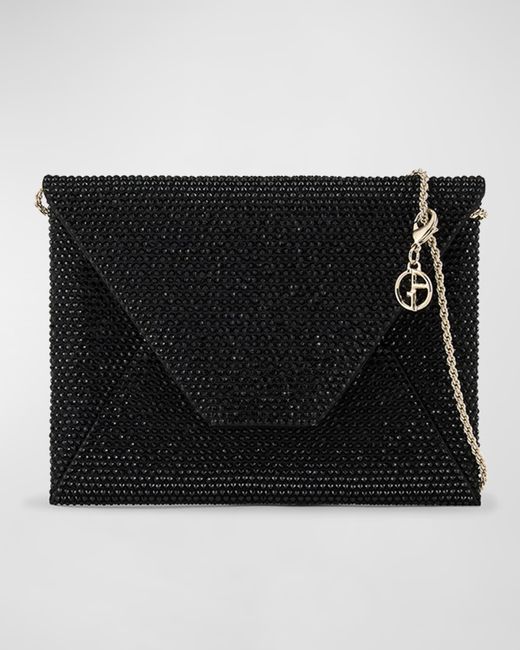 Giorgio Armani Small Envelope Crystal Clutch Bag