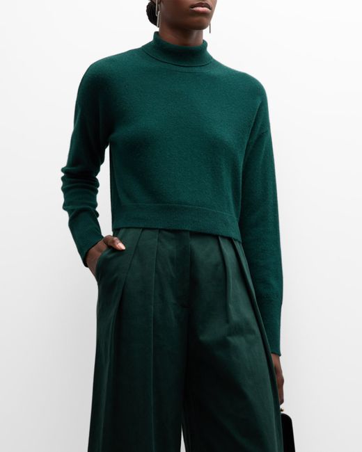 Sablyn Sable Cashmere Turtleneck Cropped Sweater