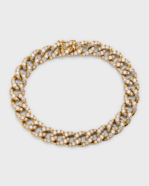 Zydo 18k Gold Diamond Chain Bracelet