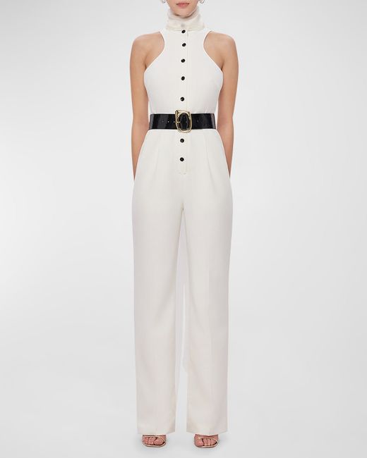 Leo Lin Anabella Sleeveless Belted Jumpsuit