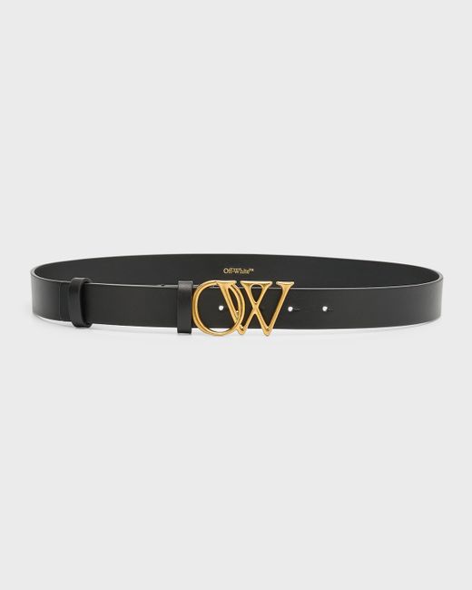 Off-White OW Initials Leather Belt