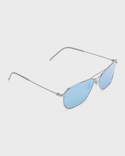 Ray-Ban Caravan Reverse Metal Square Sunglasses