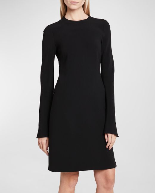 Gabriela Hearst Keller Long-Sleeve Mini Tunic Dress