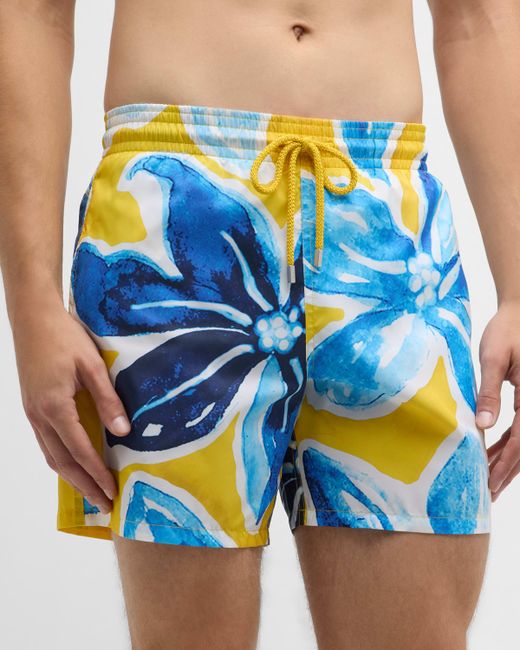 Vilebrequin Hawaiian Leaf-Print Swim Shorts
