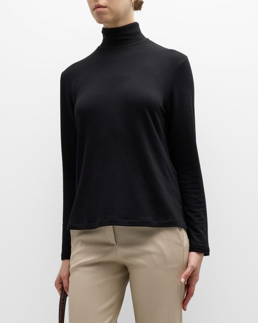 Majestic Filatures French Terry Turtleneck Top
