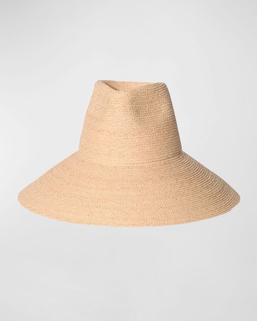Janessa Leone Tinsley Packable Raffia Wide-Brim Hat