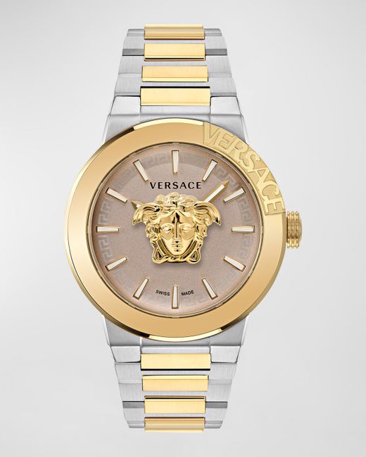 Versace Medusa Infinite Two-Tone Bracelet Watch 47mm