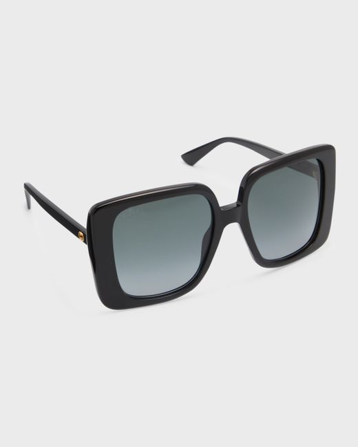 Gucci Gradient Acetate Butterfly Sunglasses