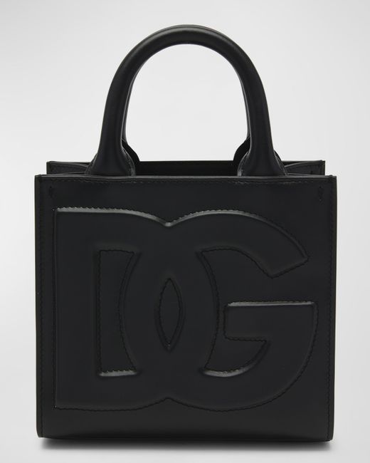 Dolce & Gabbana DG Logo Leather Top-Handle Bag