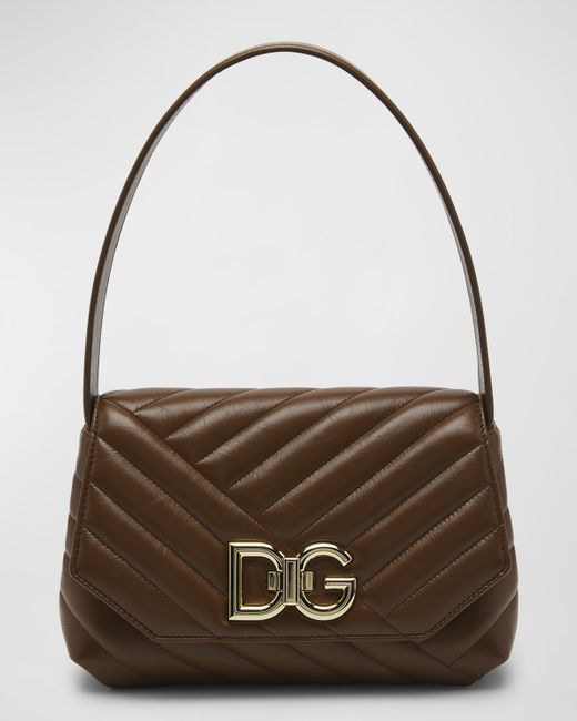 Dolce & Gabbana DG Quilted Leather Shoulder Bag