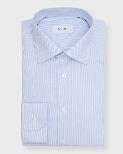 Eton Contemporary Fit Micro-Stripe Dress Shirt