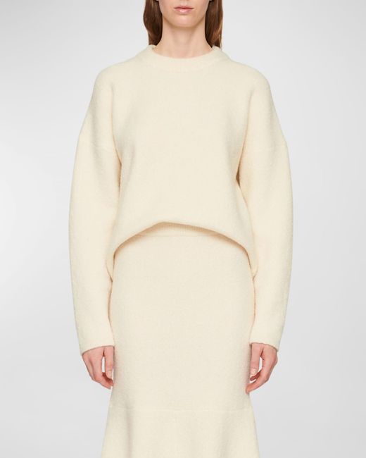 Clea Alva Boucle-Knit Cocoon Sweater