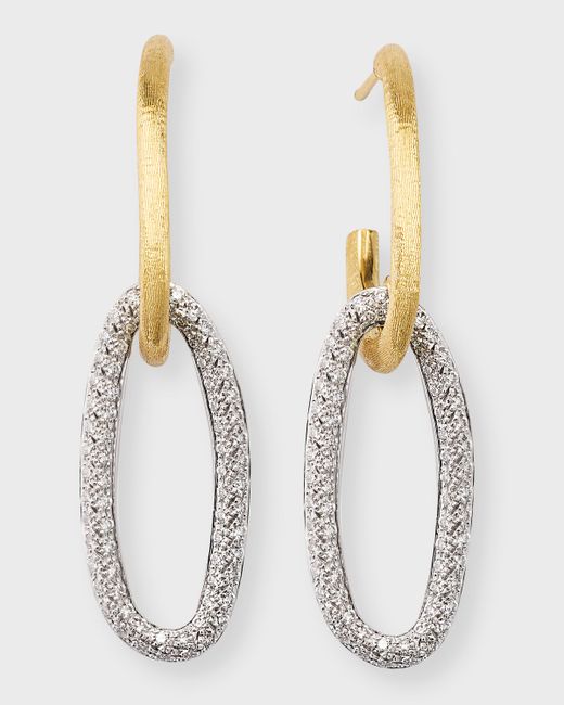 Marco Bicego 18K Gold Diamond Jaipur Link Alta Double-Link Earrings