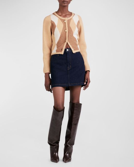 Derek Lam 10 Crosby Dorit Tailored Denim Mini Skirt
