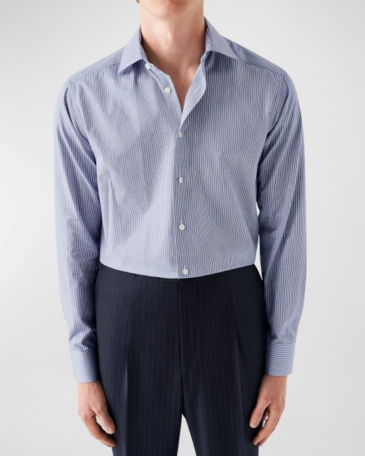 Eton Contemporary Fit Stripe Dress Shirt