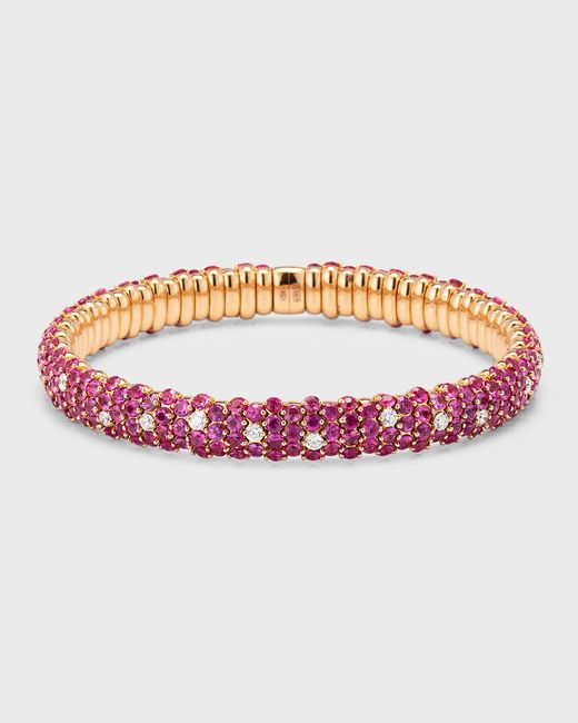 Zydo 18k Rose Gold Sapphire and Diamond Bracelet