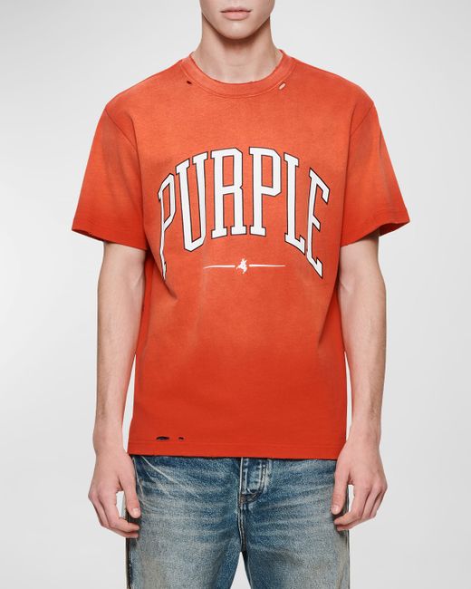 Purple Heavy Jersey Logo T-Shirt