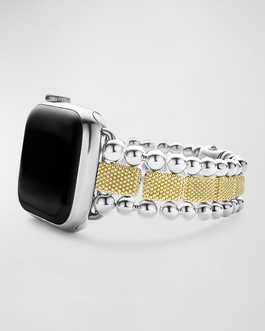 Lagos Smart Caviar Lux Two Tone 38mm Apple Watch Bracelet