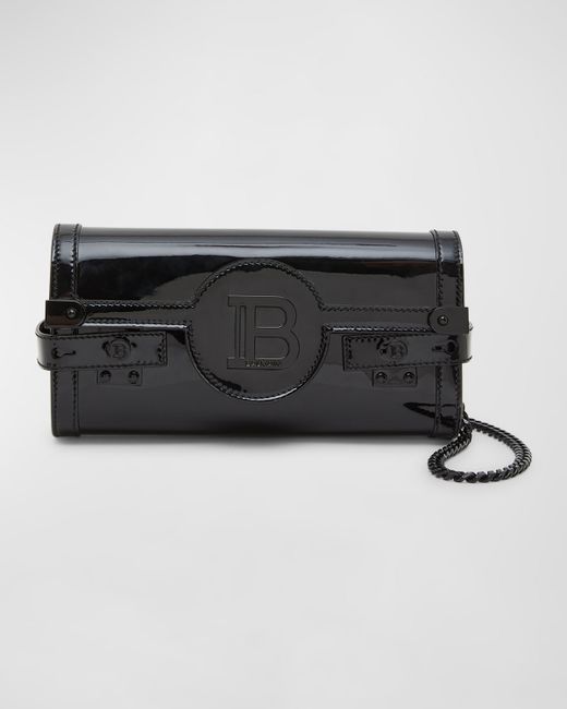 Balmain BBuzz 23 Patent Leather Clutch Bag
