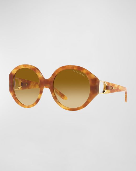 Lauren Ralph Lauren Cut-Out Acetate Oval Sunglasses