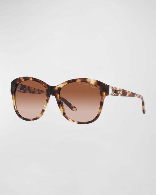 Lauren Ralph Lauren Cut-Out Round Acetate Sunglasses